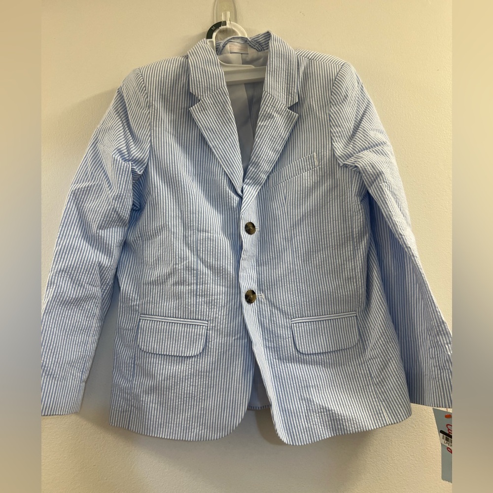 33. Cat & Jack 100% Cotton Blue Seersucker Blazer